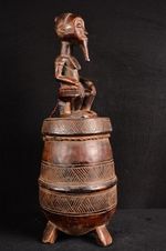 An Old African Baule Med Bowl Statue Cameroon Africa Afrika, Afrique 1794