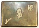 1944 Arabic Hallmarked .925 Silver Cigarette Case, Polish Major 2nd Corps, 153gm