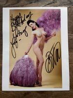 Dita von Teese Signed A4 Photo - Happy Birthday Lots of Love Dita