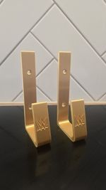 WWE Title Belt Wall Mounts Gold (Pair)
