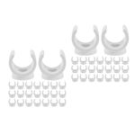 Reusable PVC Pipe Strap Clips White for Electrical Conduit and Hose Support