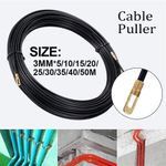 3Mm Fiberglass Cable Puller Wall Wire Conduit Fish Tape Cable black Cable Guide