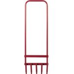 5 Spike Lawn Aerator - Hollow Tine Soil Prong Garden Drainage & Grass Growth UK