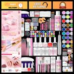 Acrylic Nail Kit with Drill & UV Light - Complete Set for Beginners, Nail Art Su