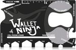 Wallet Ninja Credit Card Size 18-in-1 Multitool Multi Purpose Camping Stocking