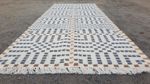Vintage Handmade Traditional Geometric Beige Kilim Floor Rug Carpet 202x81cm