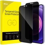 JETech Privacy Full Coverage Screen Protector for iPhone 12/12 Pro, Black
