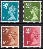Scotland 1976 S23 6 1/2p S27 8 1/2p S29 10p 2 Bands S32 11p Set MNH