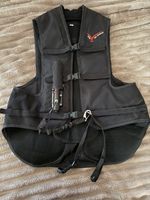 Point Two Black Air Jacket Body Protector Vest Size Medium CO2 & Tether Lanyard