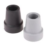 Heavy Duty Walking Stick Cane Crutch Pad Rubber Ferrule Metal 19mm End Bottom
