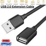 USB 2.0 Extender Extension Cable Cord Type A Male to Female HIGH SPEED