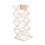 Wooden Clothes Airer Collapsible Folding Clothes Horse Adjustable Laundry Drying