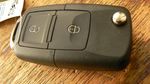 FOR VW Caddy Lupo Passat Transporter T5 2 Button Remote FOB KEY CASE & BLADE 
