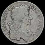 1684 Charles II Early Milled Silver Crown, Tricesimo Sexto, Very Rare