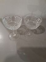 Pair of Vintage Waterford Crystal Lismore Pattern Champagne Coupe glasses