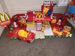McDonalds Vintage early 2000s Drive Thru Restaurant Playset  + Accessories