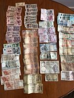 53 World Banknotes - Algeria 1939, Spain 1935, India 500s, China 1960/90  more +