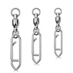 20PCS Ball Bearing Fishing Snap Coastlock Fishing Line Swivel Connector 44-132lb
