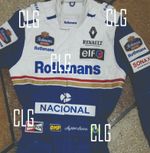 Ayrton Senna Rothmans 1984 Replica Embroidered patches Suit