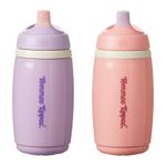 Tommee Tippee 2pk NonSpill Insulated Sippy Cups for Toddlers 12m+, Pink/Purple