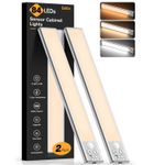 Gritin Under Cabinet Kitchen Lights Rechargeable 2 Pack-3 Color Temps | 5 Level