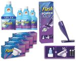 Flash Power Mop Starter Kit Dual Spray Mop For Any Type of Floor or Refill Pads
