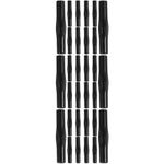 Reusable ABS Flagpole Extension Sleeves Black Connectors for Fish Tank