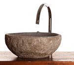 Mini River Rock natural stone granite wash basin for bathroom or cloakroom