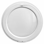 Round Window TILT White uPVC Frosted Glass 500 600 650 700 750 800 850 900 mm