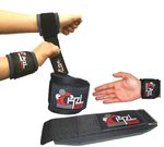 CHZL GEL Padded WRIST Band Brace SUPPORT Gym Wrap Lifting Flex Grip Grey Pair
