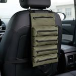 Roll-up Tool Bag Heavy Duty Canvas Tool Roll Pouch Multi-Pocket for