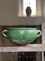 Antique French Large Provencal Strainer Berry Bowl