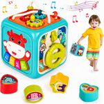 Baby Activity Educational Toy Gift  Cube Play Centre Music Early Learning 6 in 1