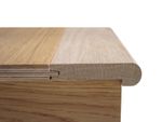 Solid Oak Stair Nosing 82x28mm - 20mm Floors - Unfinished/Lacquered