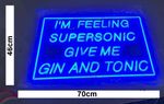 SUPERSONIC - Oasis LIVE 25 Wall LED Artwork Light - 70cm x 46cm