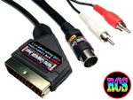 Atari STe High Quality Gold Plated RGB Scart Lead TV Video Cable STEREO