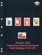 $8.75 Scott Value - 2004 ANGUILLA Telephones Island Communications CV MNH NH UMM