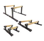 Bundle of 3 x Parallettes with Wooden Handles For Callisthenics £20 Discount!