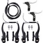 Mountain Bike V Brake Set Front and Rear MTB Hybrid Callipers Cables Lever Kit