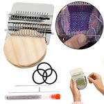 A Set Knit Patch Patchmaker 2.0 Darning Loom Kit Machine for DIY Clothes Repair