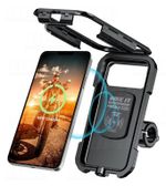 Motorcycle Waterproof Wireless Phone Charger IP67 Holder 15W Fast Charge + USB-C