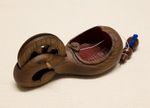 Sumitsubo Tsubokome Signed Wooden Japanese Ink Pot Chalk Line 150mm
