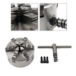 5" 6-Jaw Chuck CNC Lathe Self-Centering Hardened Steel Manual Chuck K13-125
