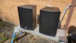 Pair of Adlib AA81 Speakers, 8" Full Range Loudspeaker in Black