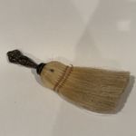 Vintage Small Pocket Brush Sterling Silver Whisk Broom Natural Art Nouveau