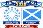 TWIN PACK Scotland 5x3ft Flag & 10M BUNTING World Cup 2026 Speedy Delivery