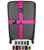 Cross Luggage Strap Suitcase Bag Belt Without Lock Safe 180cm x 5cm - 11 colours