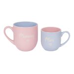 Mummy & Mini Mug Gift Set Child Toddler New Mother Baby Shower Tea Coffee Cup