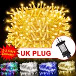 Mains Plug In Fairy String Lights 10-100M LED Xmas Party Garden Wedding Outdoor
