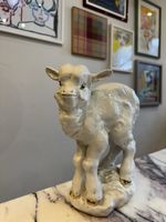 Very Rare Collectable Lomonosov Porcelain Kid Goat Figure